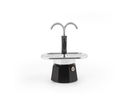 Bialetti Espressokocher New Mini Express 2 Tassen, Schwarz/Silber