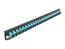 Delock Verteilerplatte Frontblende 24 Port SC Simplex aqua