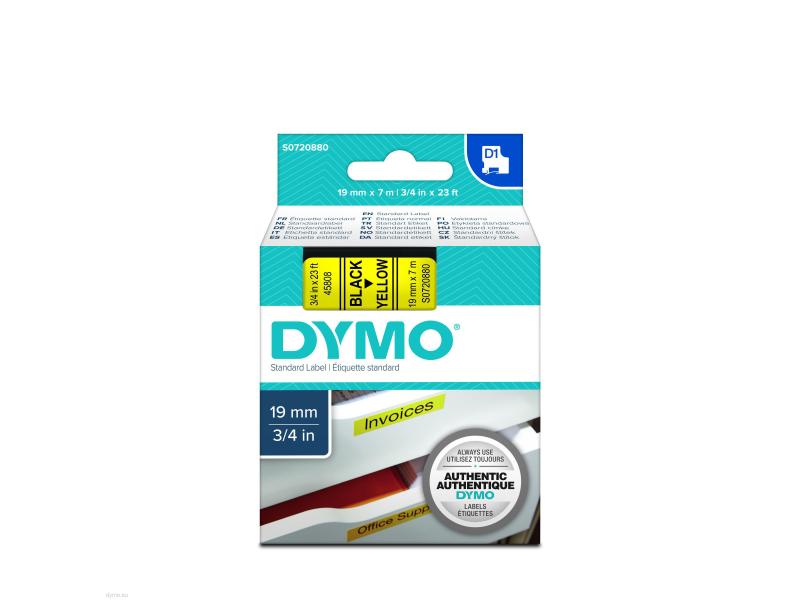 DYMO Beschriftungsband D1 Schwarz auf Gelb