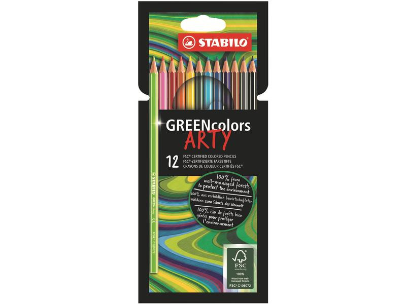 STABILO Farbstifte Greencolors Arty 12 Stück