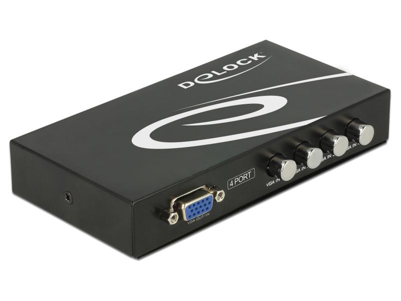 Delock VGA-Switchbox 4 Port ohne Audio