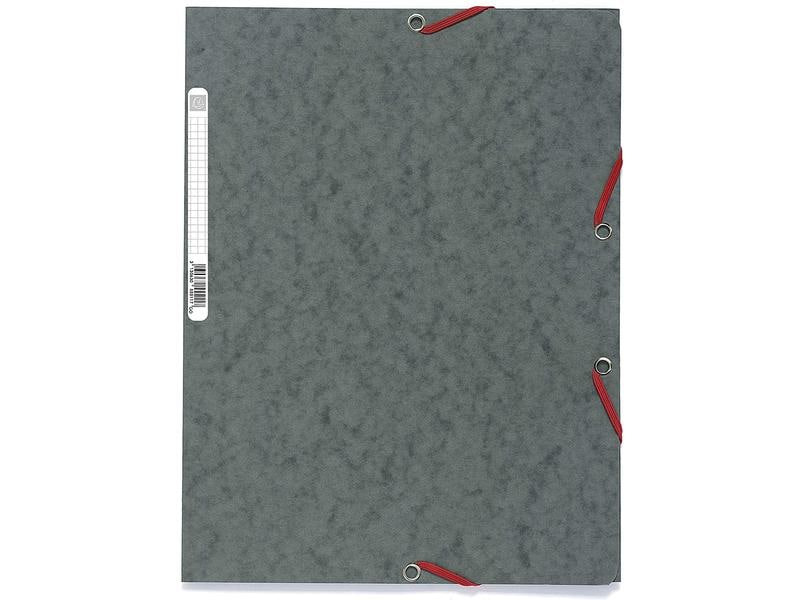 Exacompta Gummibandmappe A4 Grau, 250 Blatt