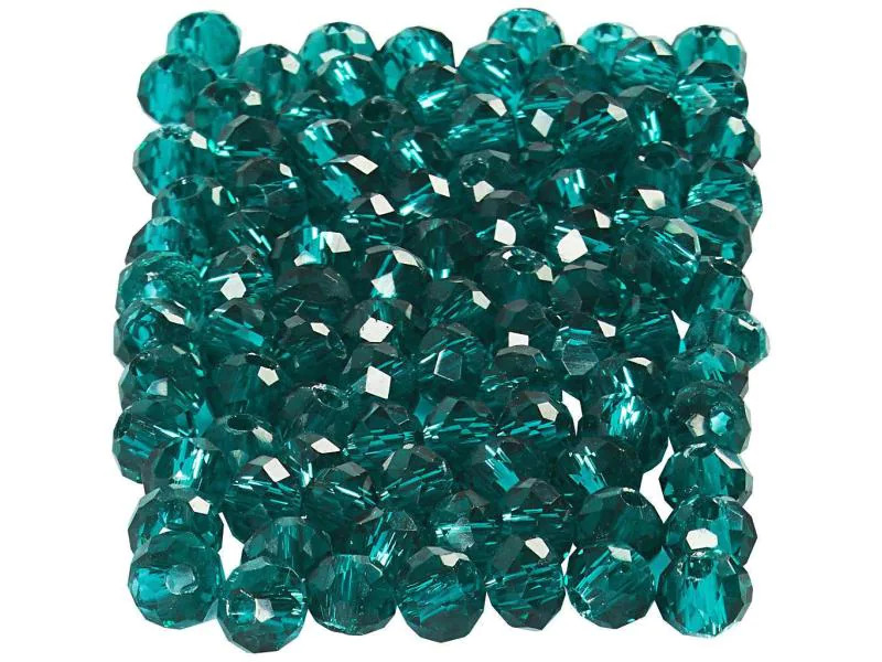 Creativ Company Glasschliffperlen 3 mm x 4 mm Türkis
