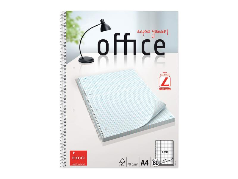 ELCO Collegeblock A4 5 mm kariert, 80 Blatt