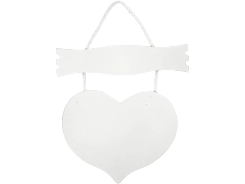 Creativ Company Holzartikel 28 cm Schild, Herz