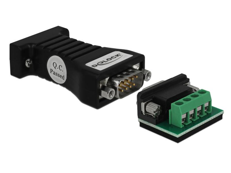 Delock Steckverbinder RS232 - RS485  Terminal Block, ESD-Schutz