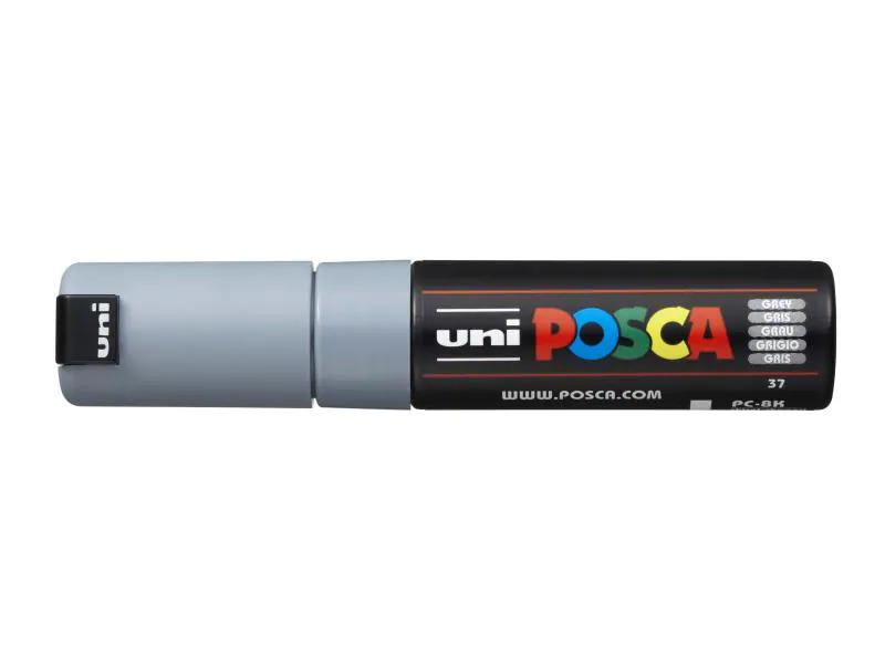 Uni Permanent-Marker POSCA 8 mm Grau