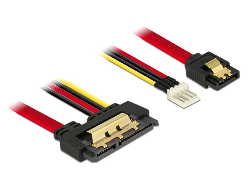 Delock SATA3-Kombikabel Floppy Strom, 30 cm