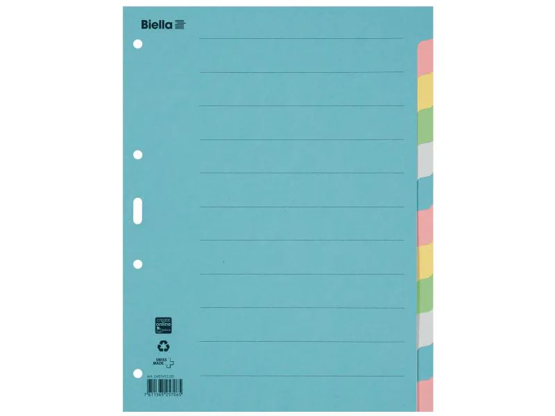Biella Register A4 12 Taben
