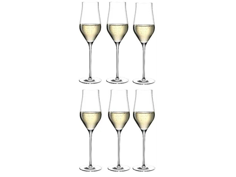 Leonardo Champagnerglas Brunelli 340 ml, 6 Stück, Transparent