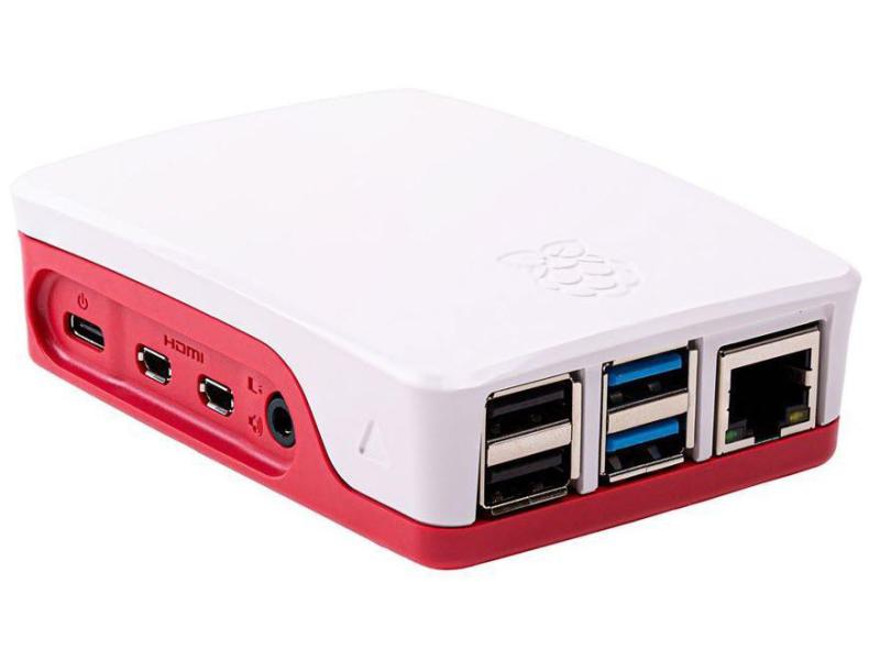 Raspberry Pi Gehäuse für Raspberry Pi 4 Model B  Rot/Weiss