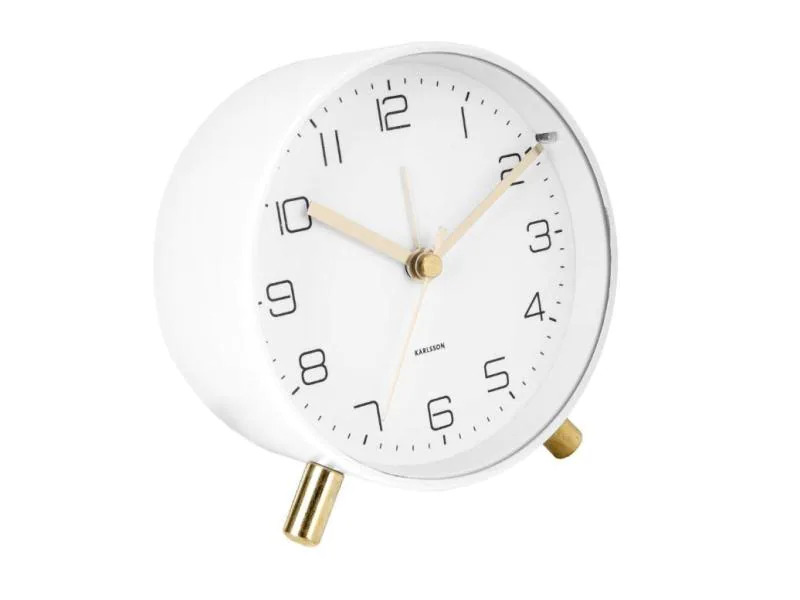 KARLSSON Klassischer Wecker Lofty Weiss