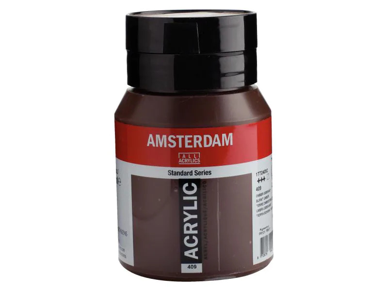 Amsterdam Acrylfarbe Standard 409 Umbra gebr. halbtransparent, 500 ml