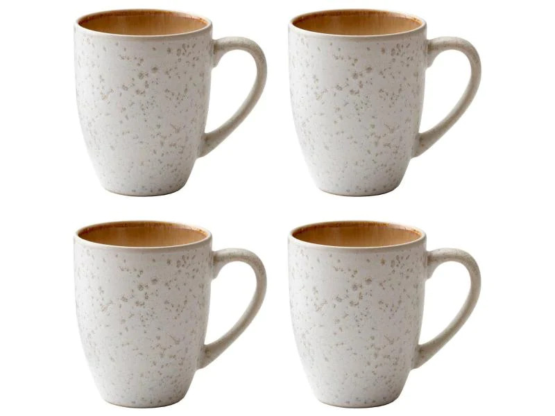 Bitz Kaffeetasse 300 ml, 4 Stück, Créme/Amber
