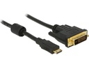 Delock Kabel Mini-HDMI (HDMI-C) - DVI-D, 1 m