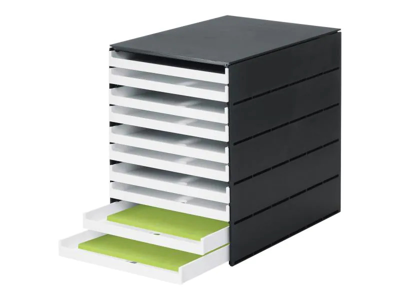 Styro Schubladenbox styroval pro 20 mm 10 Schubladen, offen
