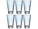 Leonardo Trinkglas Optic Pastell 300 ml, 6 Stück, Blau