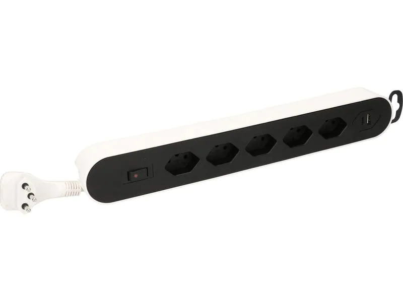 Max Hauri Steckdosenleiste Design Line  5x T13 USB A+C weiss