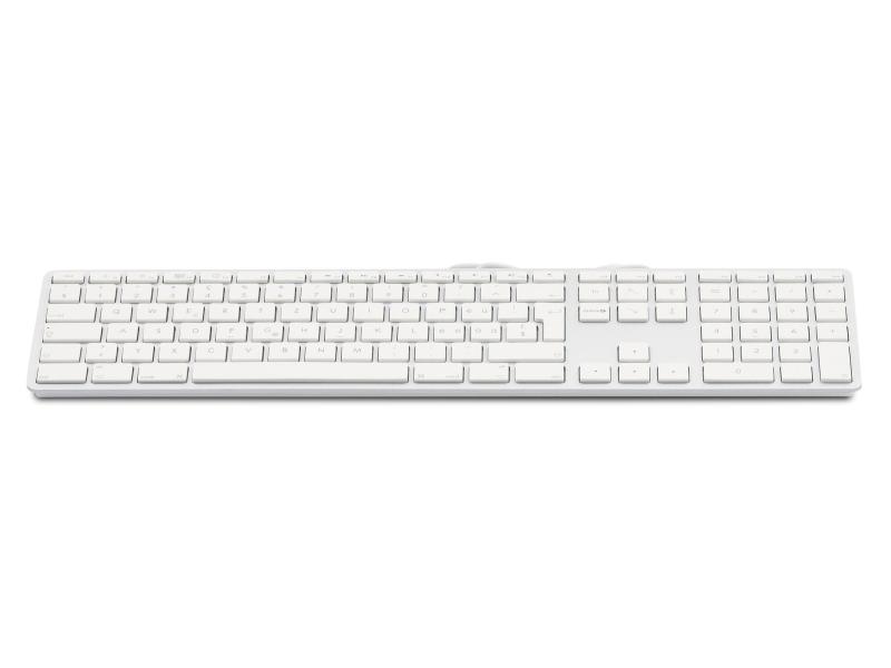 LMP Tastatur KB-1243 Silber, Mac CH-Layout mit Ziffernblock