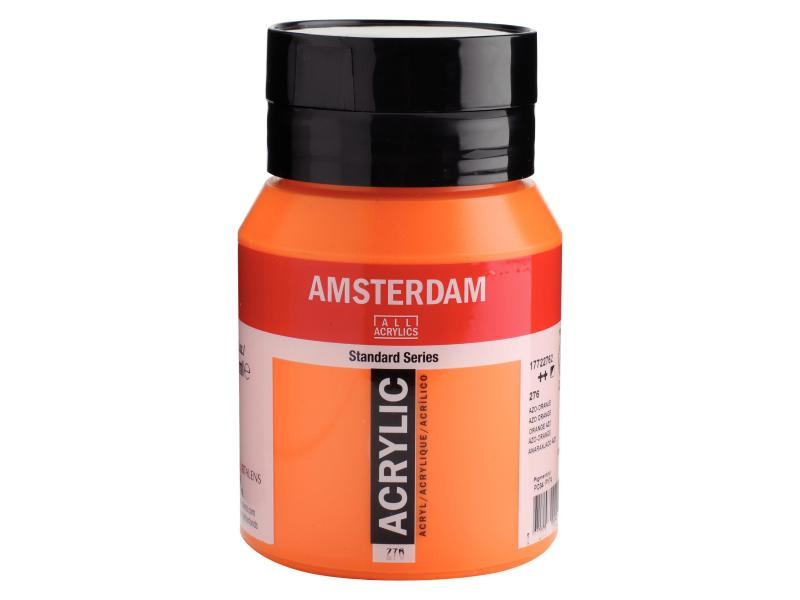 Amsterdam Acrylfarbe Standard 276 Azoorange halbdeckend, 500 ml