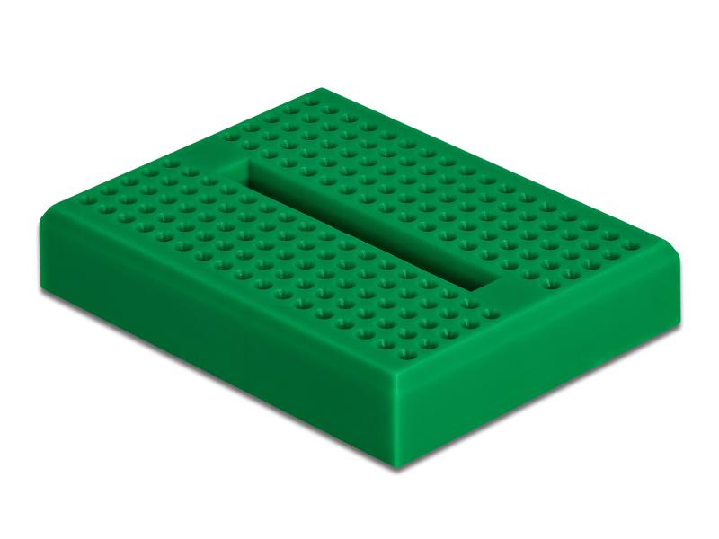 Delock Breadboard Experimentier-Mini 170 Kontakte Grün