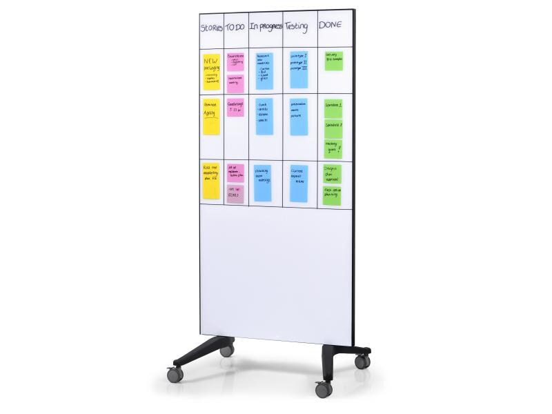 Legamaster Magnethaftendes Glassboard 175 cm x 95 cm, Weiss