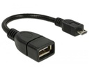 Delock USB-OTG-Kabel  Micro-USB B - USB A 0.15 m