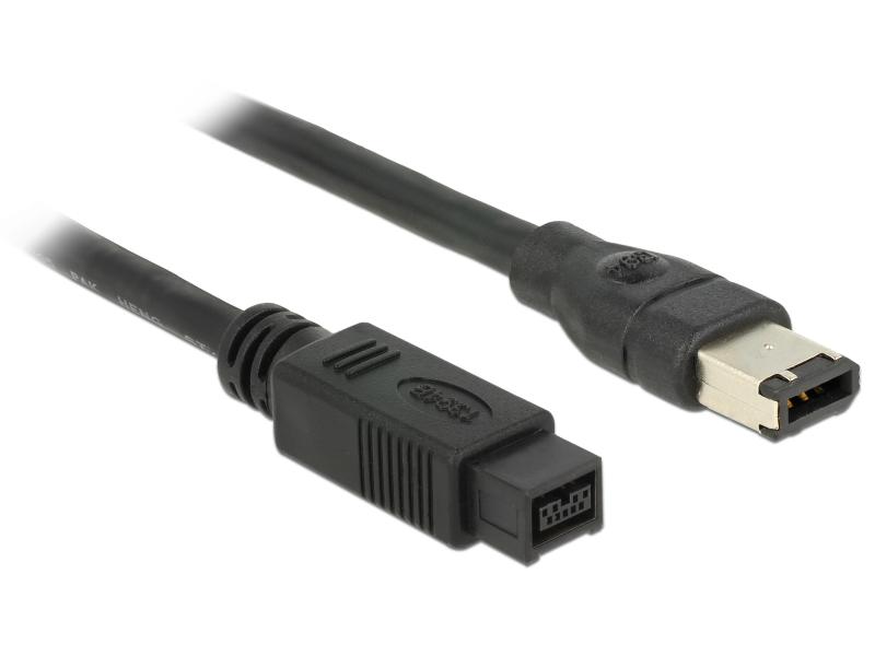 Delock FireWire-Kabel 400Mbps 9Pin-6Pin 1 m