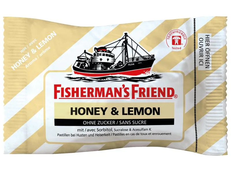 Fisherman's Bonbons Honey &amp; Lemon ohne Zucker 25 g