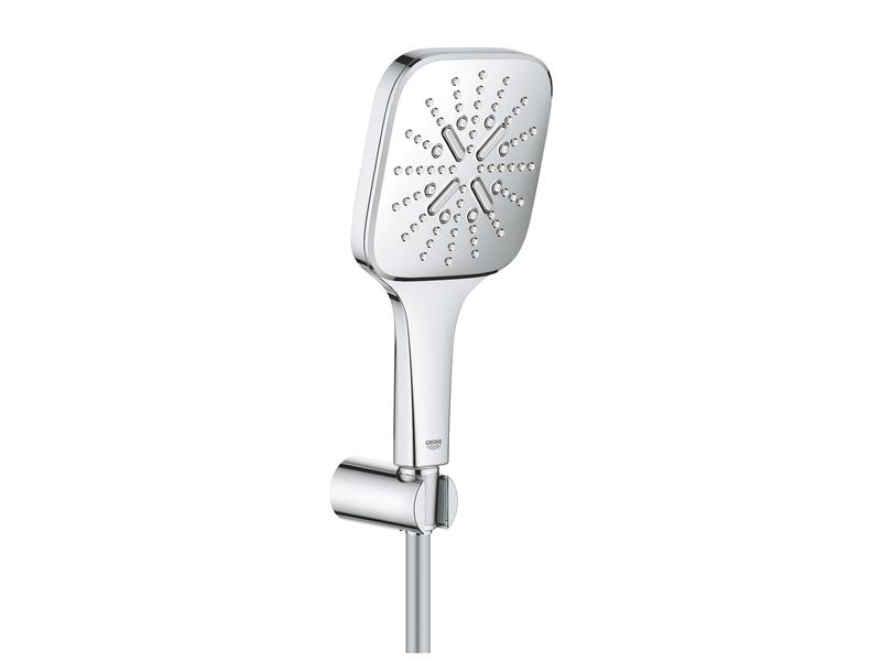 GROHE Duschbrausen-Set Rainshower SmartActive 130 Cube Chrom
