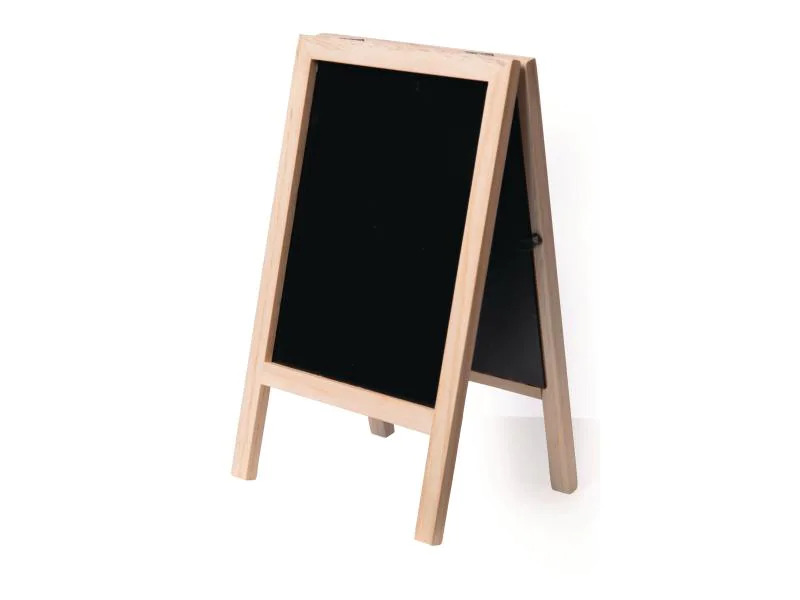 Securit Minikreidetafel Mini 25 x 15.2cm 2 in 1, Hellbraun/Schwarz