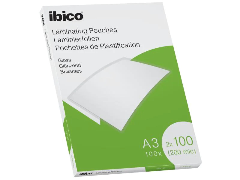 Ibico Laminierfolie A3, 100 µm, 100 Stück, Glänzend