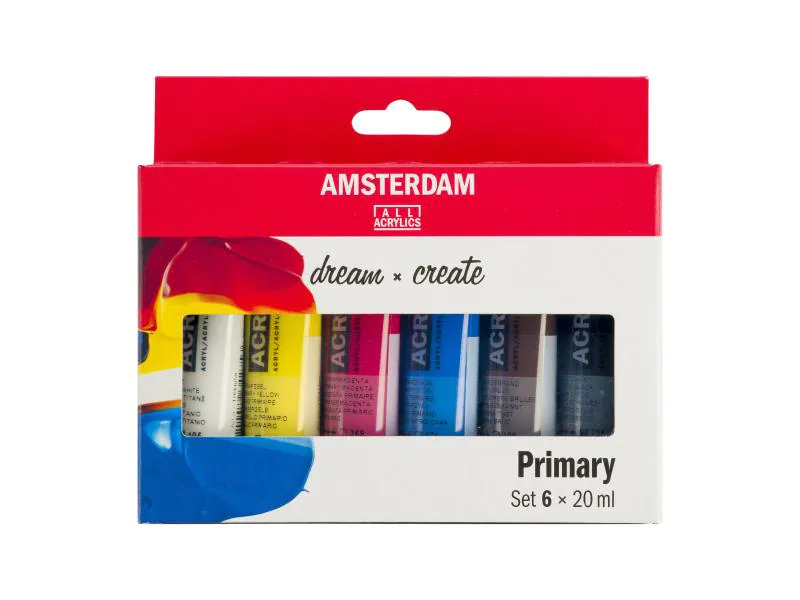 Amsterdam Acrylfarbe Primary 6 Tuben à 20 ml