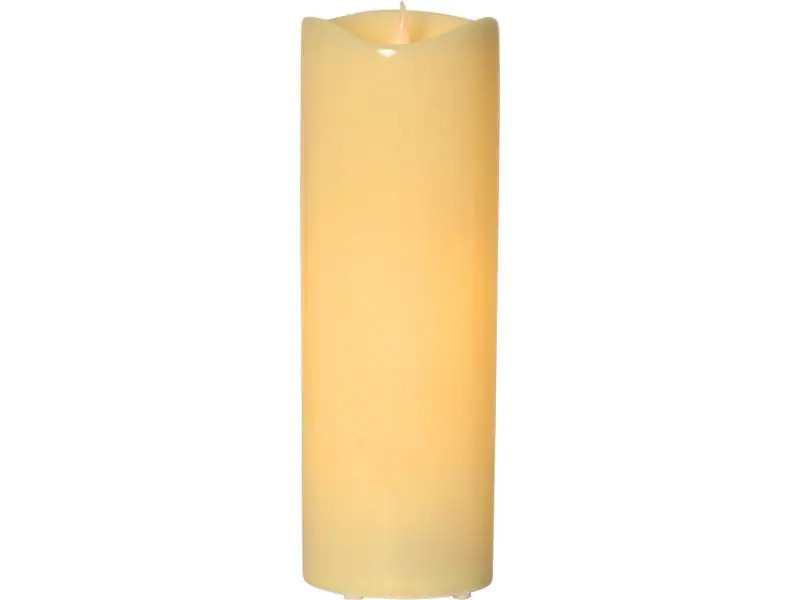 Star Trading LED-Kerze Pillar Grande Ø 12 x 38 cm, Beige