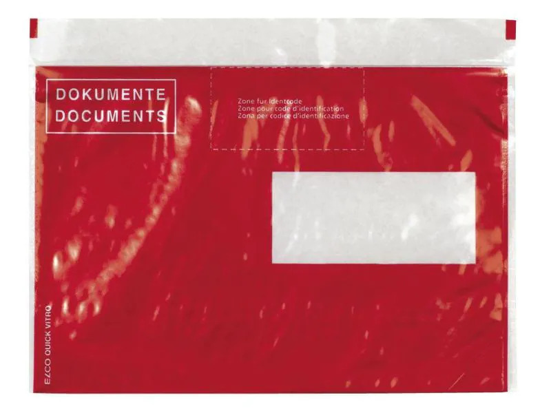 ELCO Dokumententasche Quick Vitro C5 Fenster rechts, 250 Stück