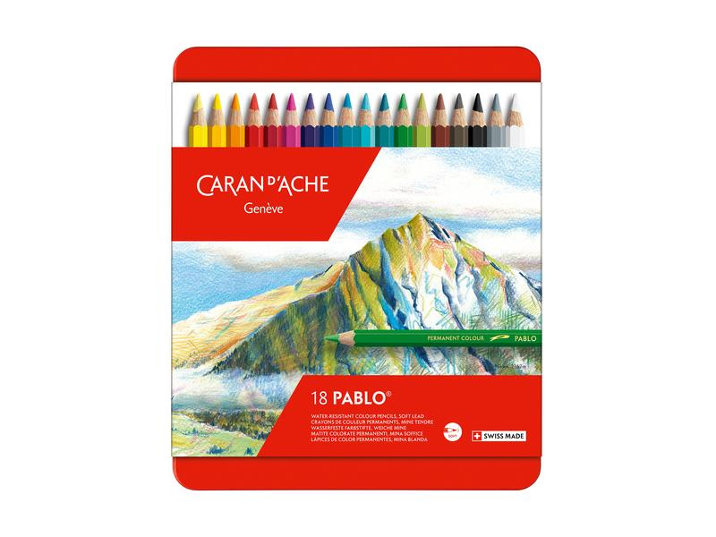 Caran d'Ache Farbstifte Pablo 18 Stück