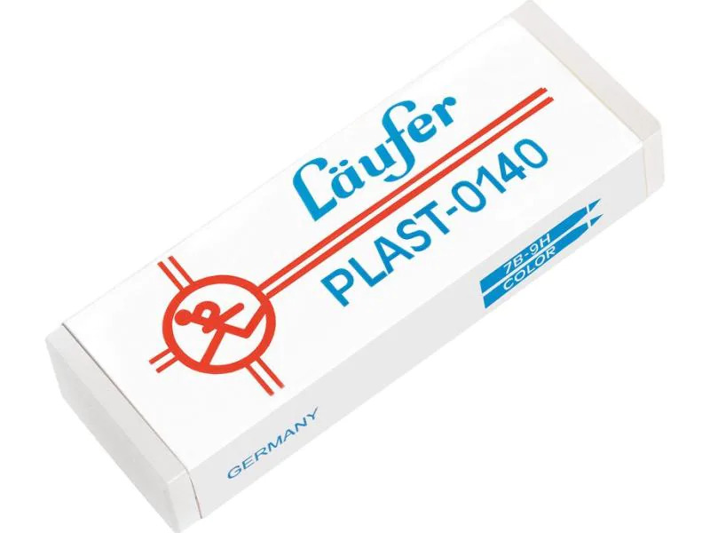 Läufer Radiergummi PLAST-0140 Weiss