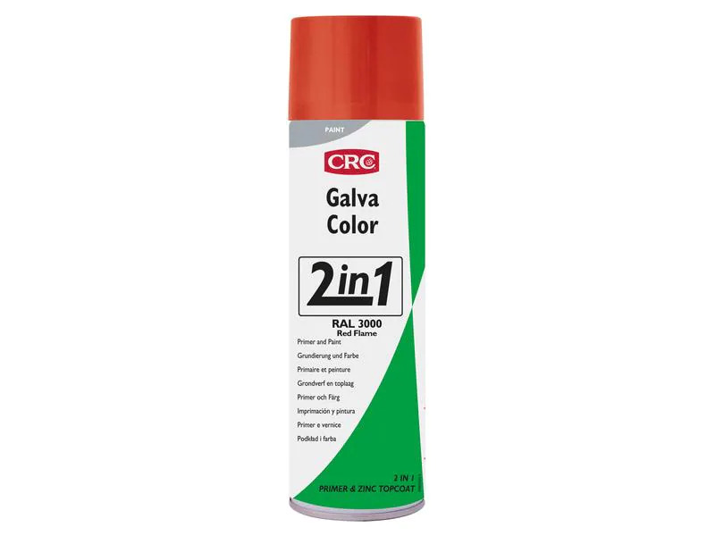 CRC Korrosionsschutz GalvaColor 2in1, 3000 Feuerrot 500 ml