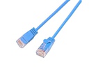 SLIM Slimpatchkabel RJ-45 - RJ-45, Cat 6, UTP, 1.5 m, Blau