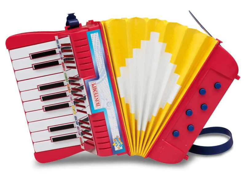Bontempi Musikinstrument Akkordeon mit 17 Tasten C-E
