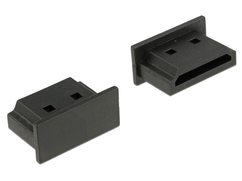 Delock Staubschutz HDMI-A f ohne Griff 10 Stk. Schwarz