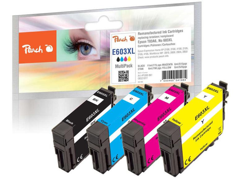 Peach Tinte Epson 603XL (T03A6) 1x BK, C, M, Y