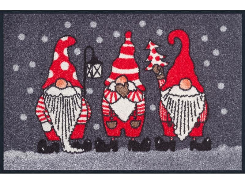 wash+dry Fussmatte Winterzwerge 50 cm x 75 cm