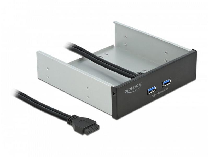 Delock Front Panel 2x USB-A für 5.25-Schacht