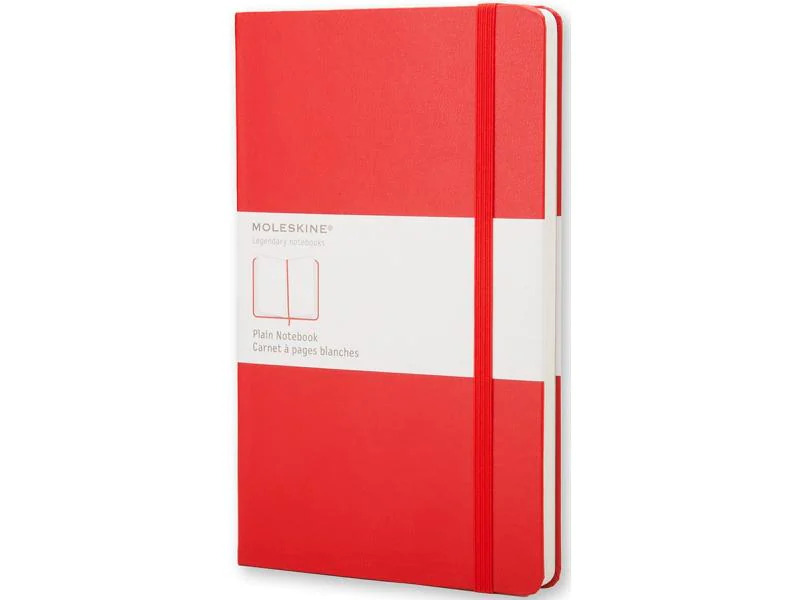 Moleskine Notizbuch Classic A5 Blanko, Rot, 240 Seiten