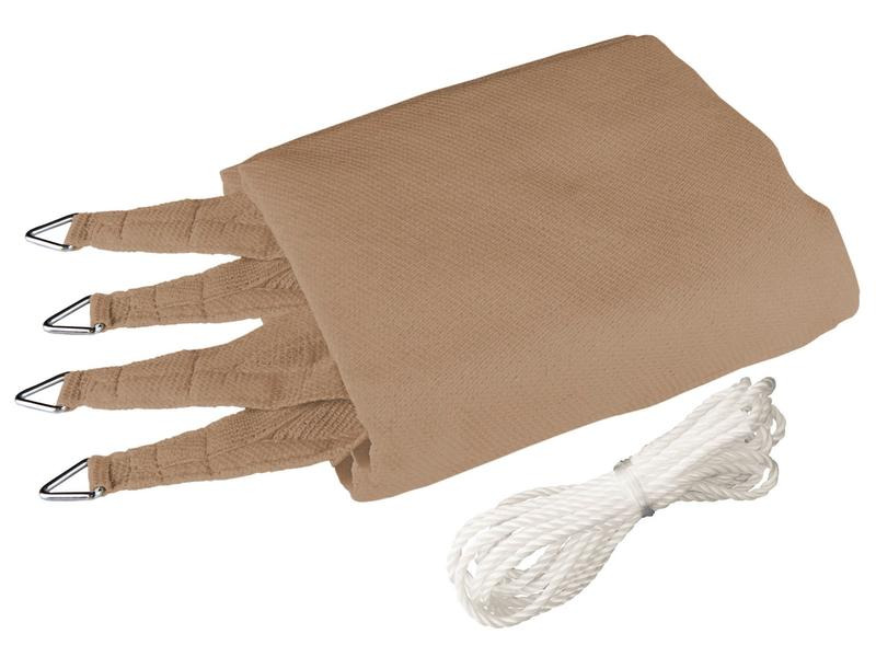 Windhager Sonnensegel 400 cm, Quadratisch, Schilf