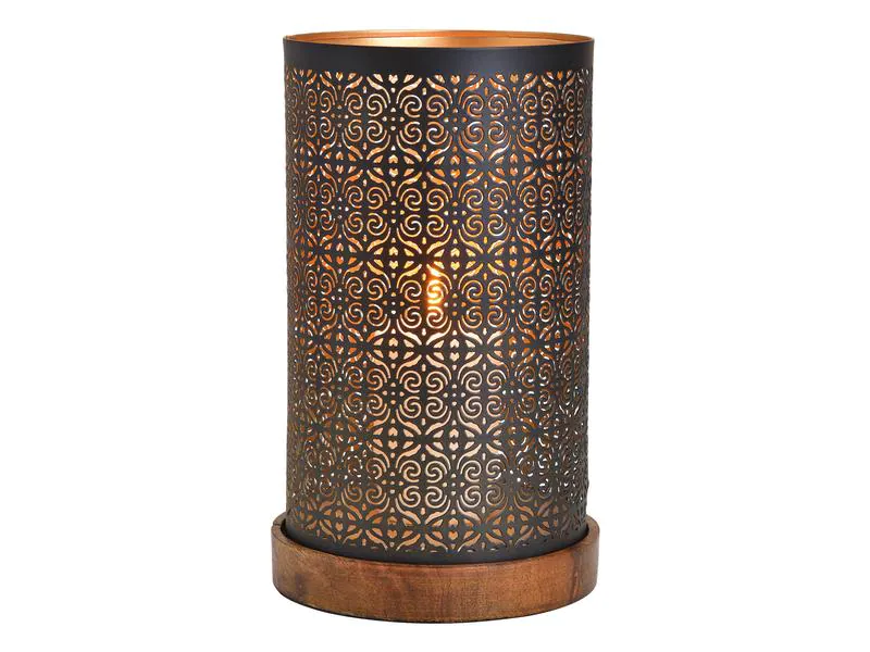 G. Wurm Windlicht aus Metall, 28 cm