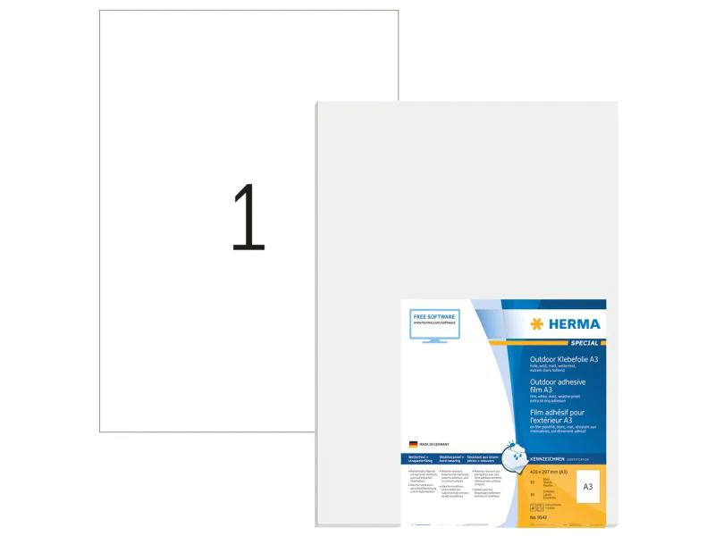 HERMA Outdoor-Etiketten 9542 297 x 420 mm, 10 Etiketten