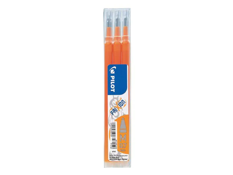 Pilot Patrone Frixion Refill 3 Stück, Orange, 0.7 mm