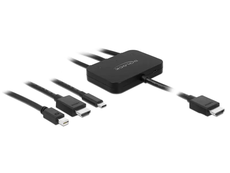 Delock Adapter 85830 USB-C, HDMI oder Mini-DP zu HDMI 1.8m